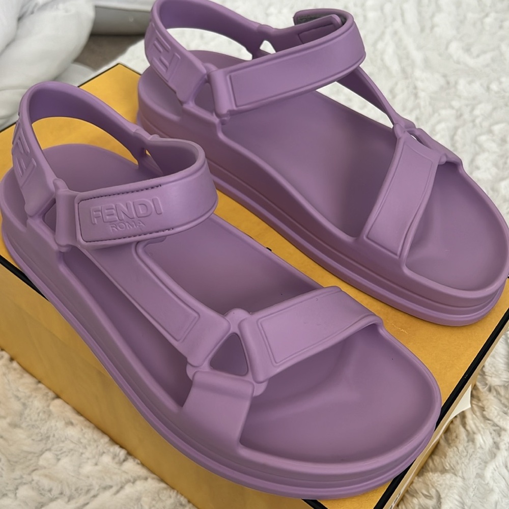 Fendi Purple Women's Sandals